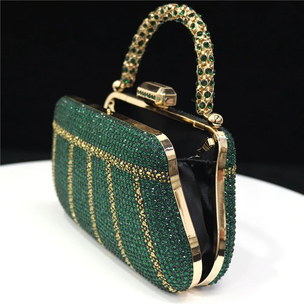 Luxury Rhinestone Evening Clutch Bag