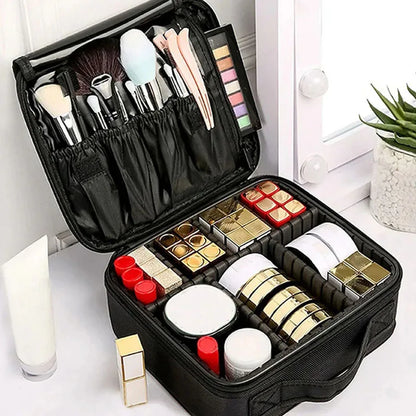Professional Travel Makeup Organizer Case
