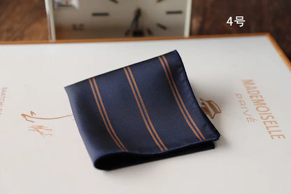 Korean Retro Geometric Pocket Square