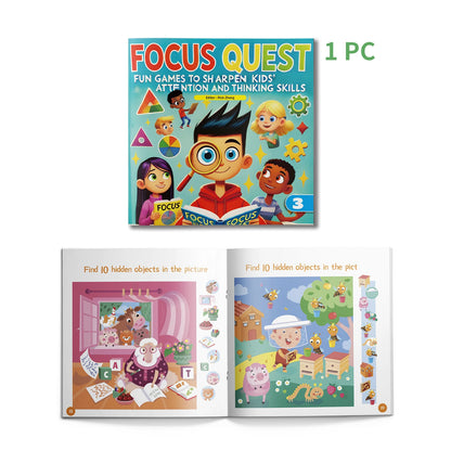 6 Books Set Focus Quest Activity Books for Kids