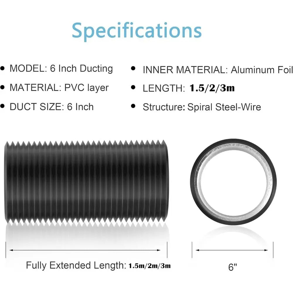 6 Inch Insulated Flexible Dryer Vent Hose
