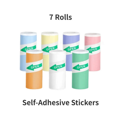 Self-Adhesive Thermal Sticker Paper Rolls for Mini Printers