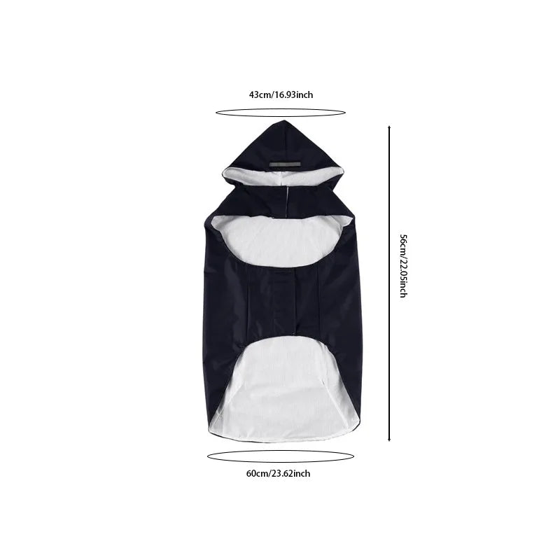 Waterproof Hooded Dog Raincoat