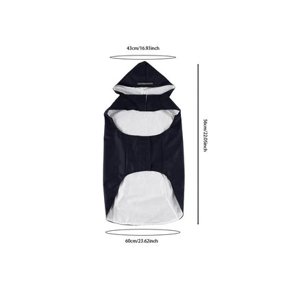 Waterproof Hooded Dog Raincoat