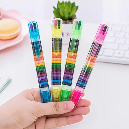 20-Color Rainbow Crayon Pen
