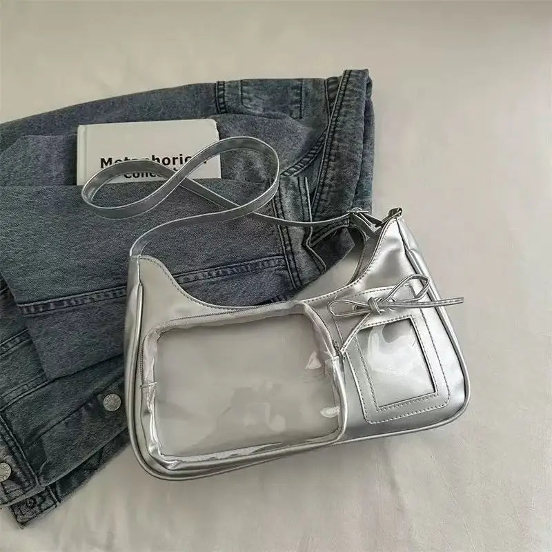 Y2K Transparent Ita Shoulder Bag