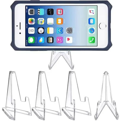 Transparent Mini Triangle Card & Collectible Display Stands