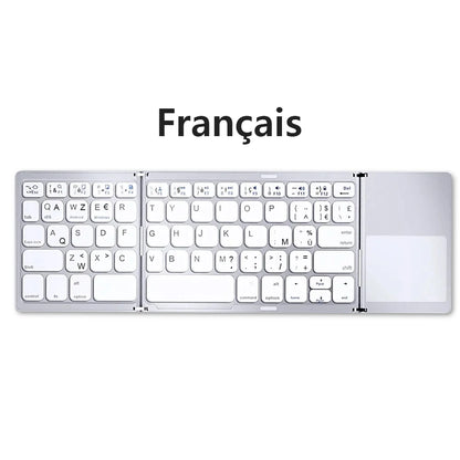 Foldable Bluetooth Keyboard with Touchpad