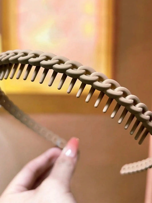 Multicolor Wave Toothed Frosted Hairband