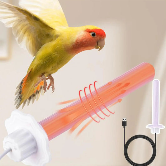 USB Heated Bird Perch Warmer for Parrots & Small Birds
