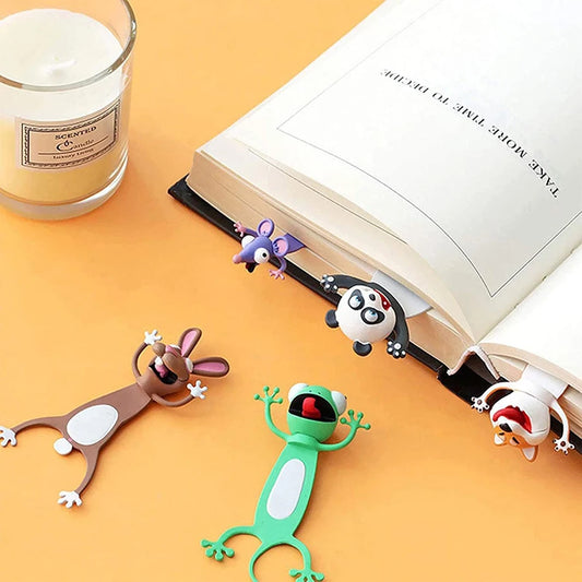 Cute 3D Animal PVC Bookmark