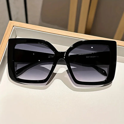 Oversized Square Sunglasses with Gradient Lenses