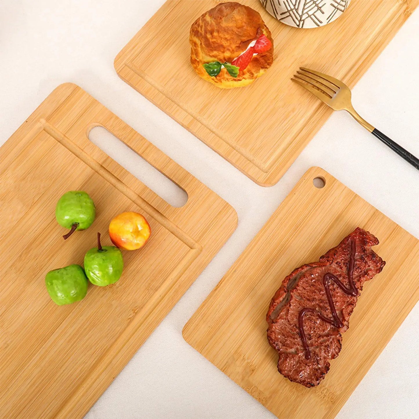 Bamboo Wooden Cutting Board for Meat, Fruit & Vegetables