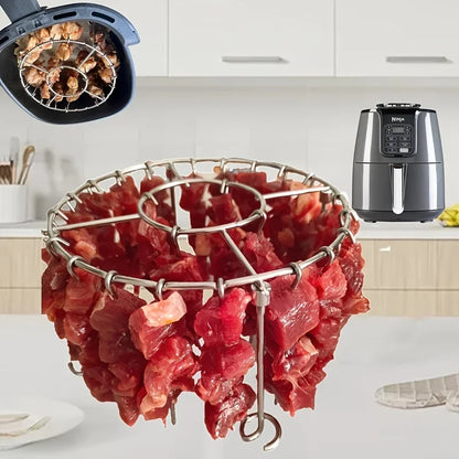 Stainless Steel Vertical Grill Rack with 23 Skewers