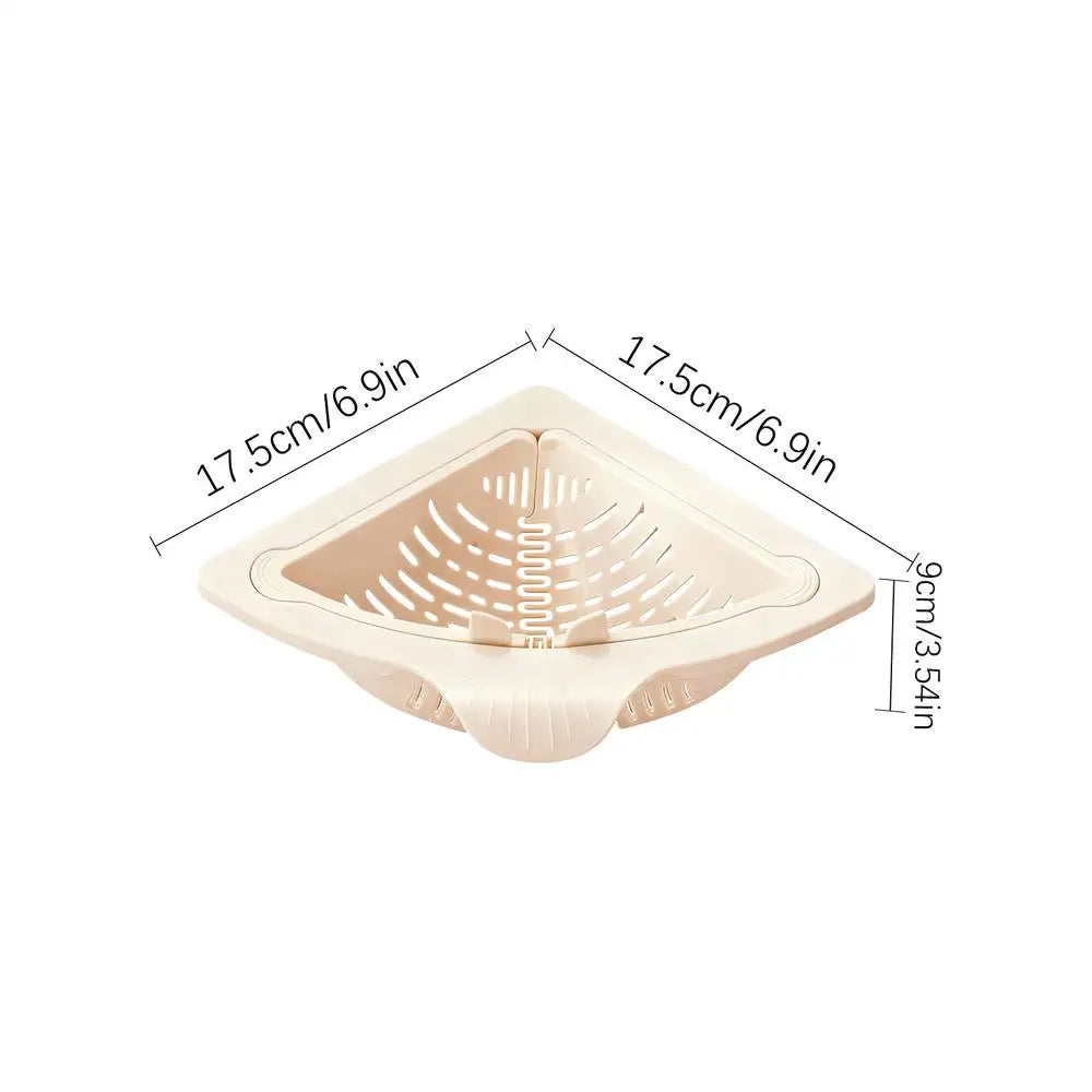 Magnetic Silicone Sink Corner Strainer Basket