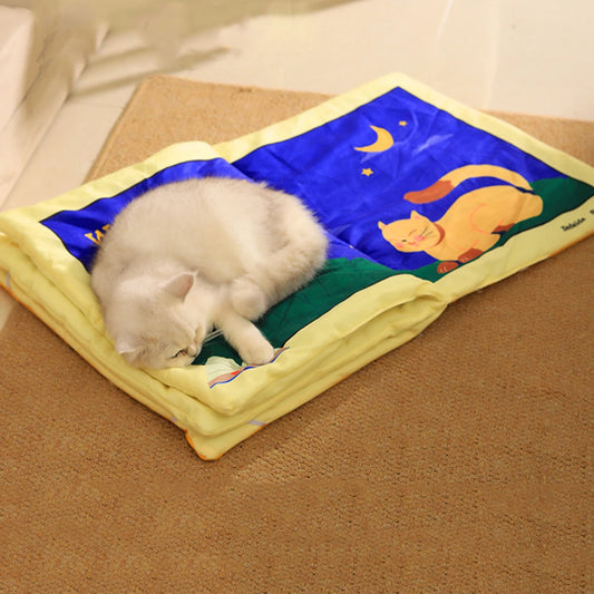 Book Style Foldable Pet Bed Mat
