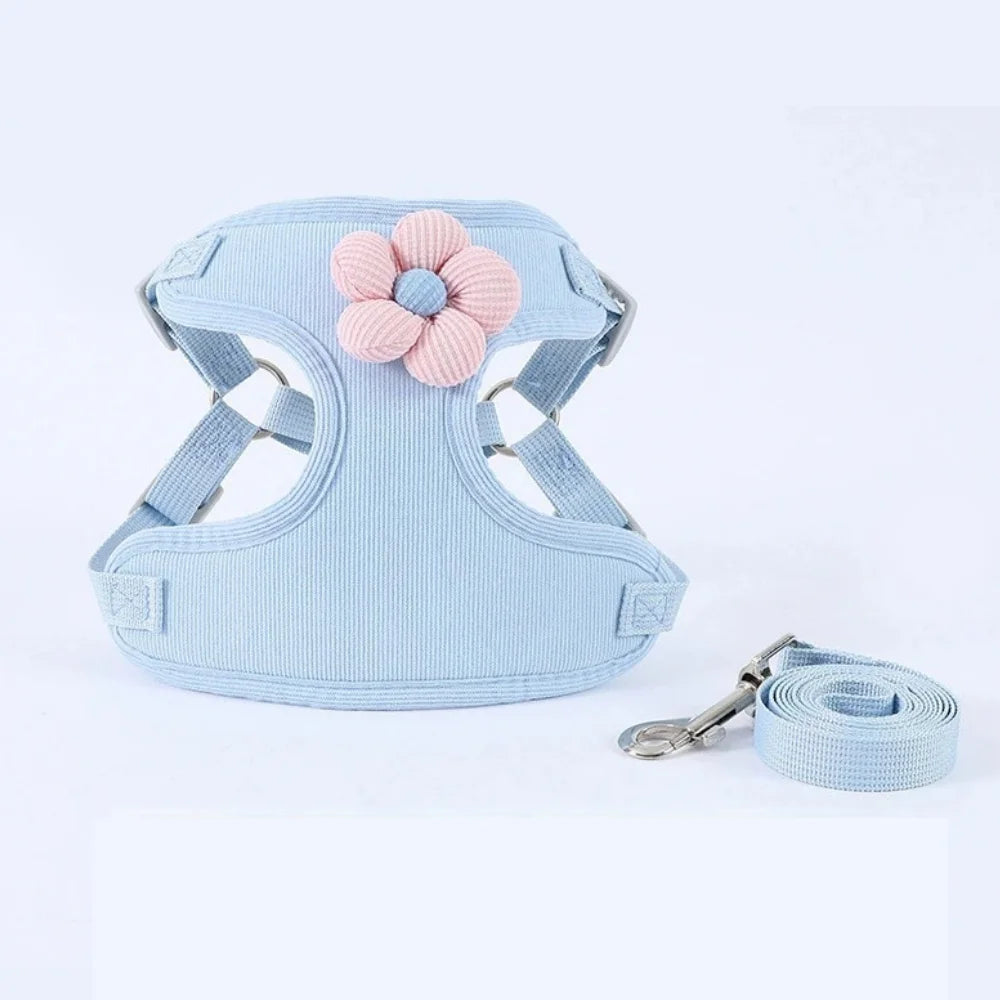 Adjustable Dog Harness with 1.5m Leash Set
