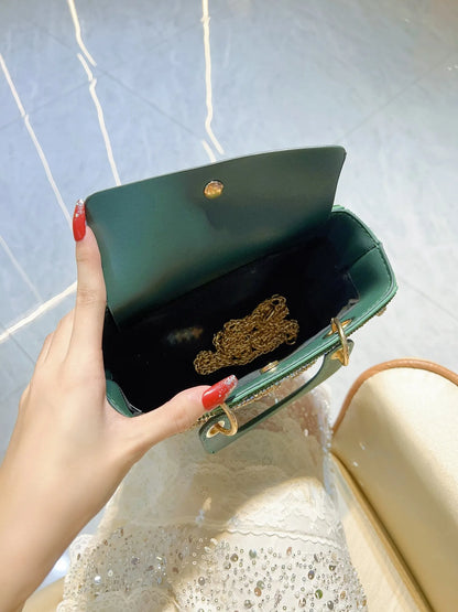 Rhinestone Box Crossbody Bag