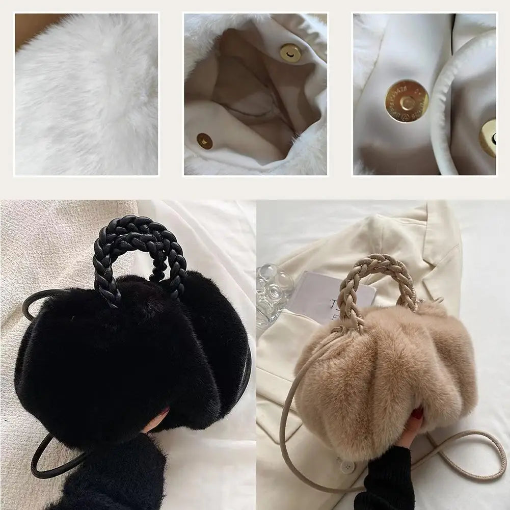 Plush Cloud Crossbody Handbag