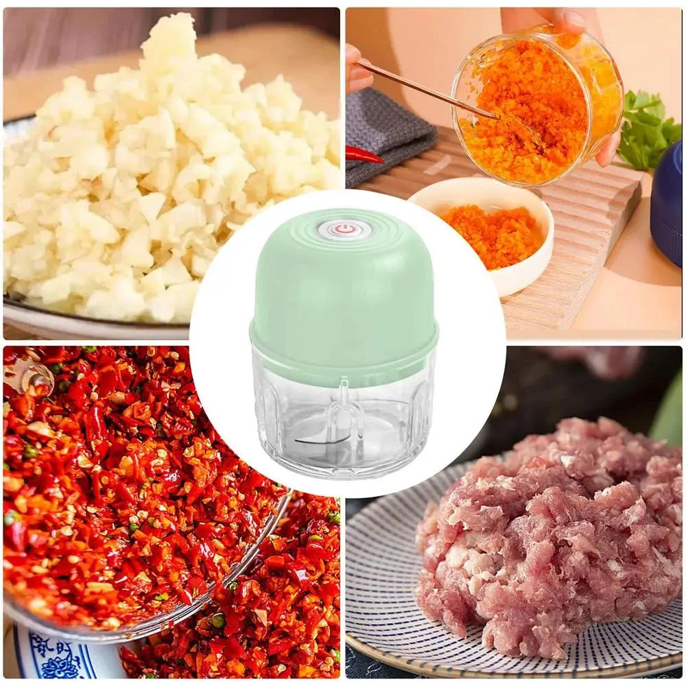 USB Portable Electric Garlic Chopper 260ML