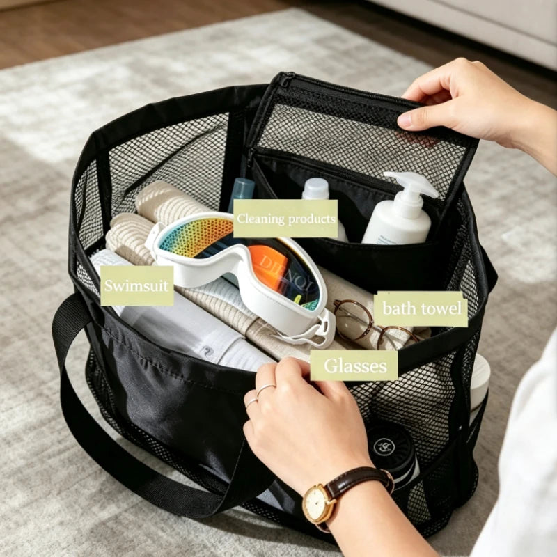 Large Mesh Beach Tote Bag