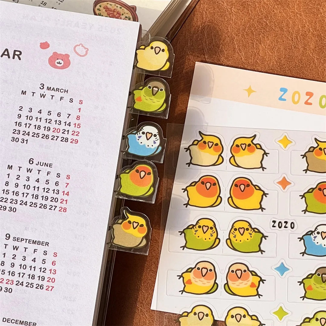 Cute Parrot Index Sticky Tabs