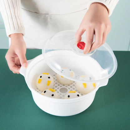 Microwave Food Steamer & Soup Bowl with Lid