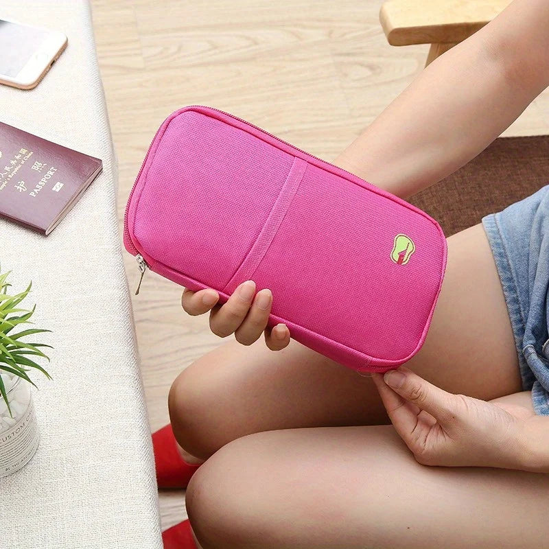 Travel Passport Wallet Organizer