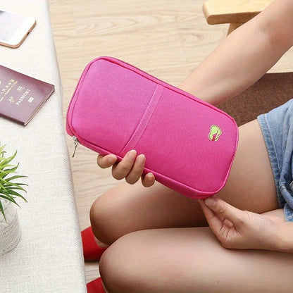 Travel Passport Wallet Organizer