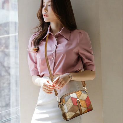 Women’s Designer Style Plaid Shoulder & Crossbody Tote Bag