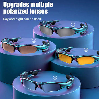 Sports Stereo Wireless Bluetooth Earphones Cycling Sunglasses