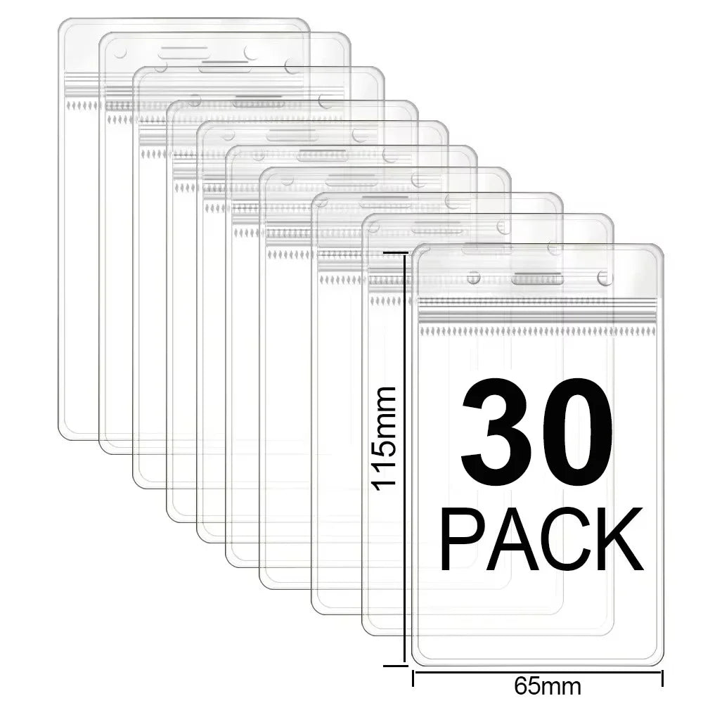 Waterproof Clear ID Badge Holder Sleeve