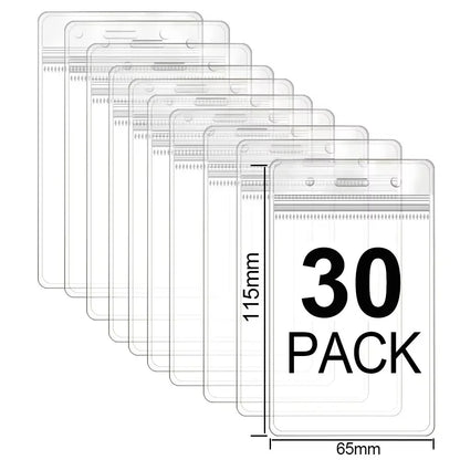 Waterproof Clear ID Badge Holder Sleeve