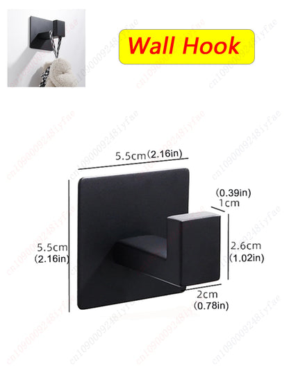 Self-Adhesive Stainless Steel Bathroom Hardware Set