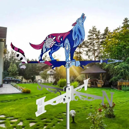 Retro Metal Rooster Weather Vane for Roof & Garden