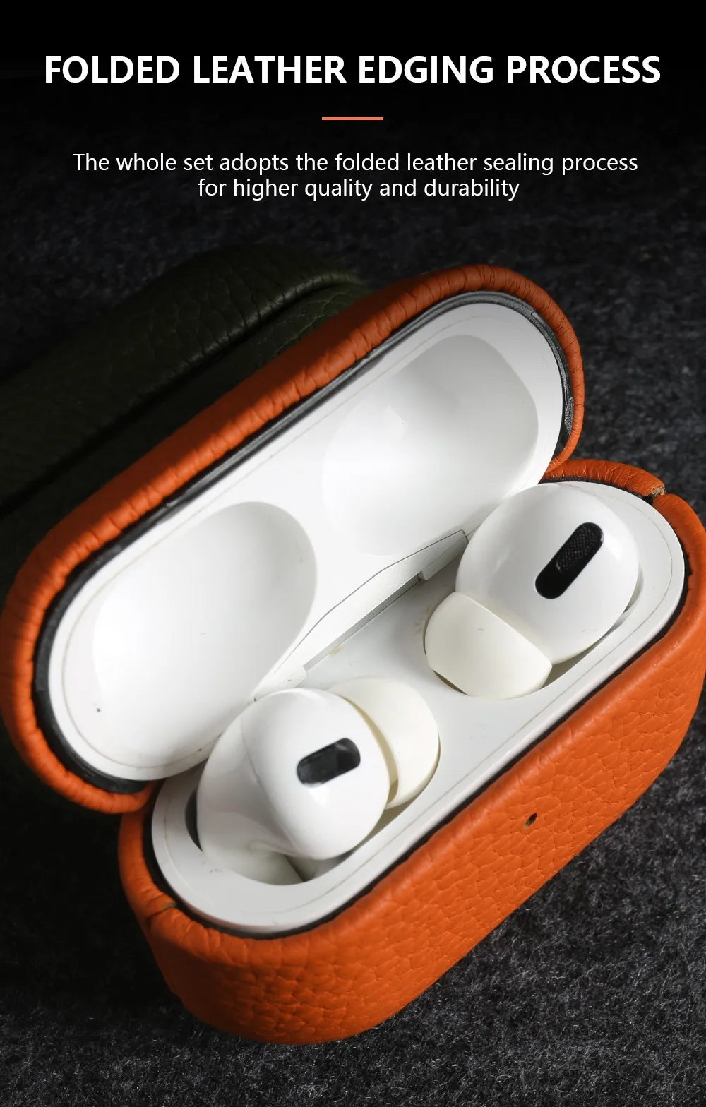 Genuine Leather AirPods Case
