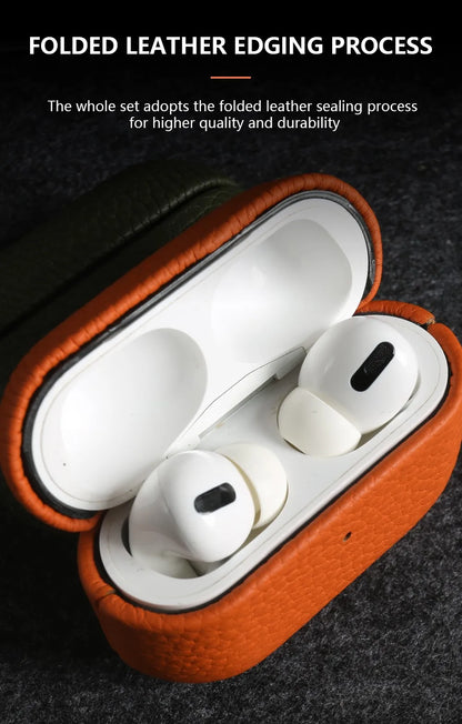 Genuine Leather AirPods Case