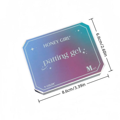 9 Color Solid Nail Gel Polish Palette
