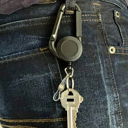 Retractable Badge Reel Keychain Clip