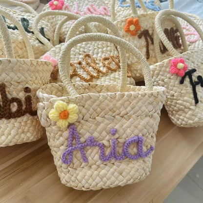 Handmade Beach Wedding Bag with Name Customization