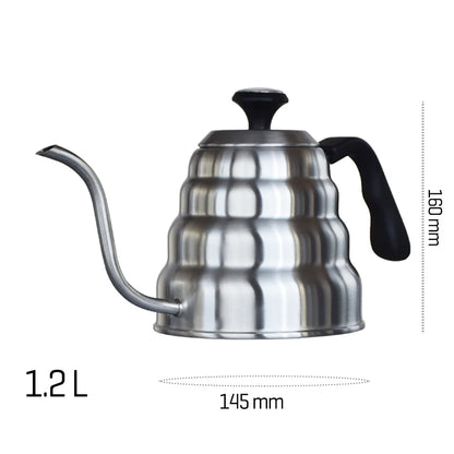 Gooseneck Coffee Kettle with Built-In Thermometer – 1L & 1.2L