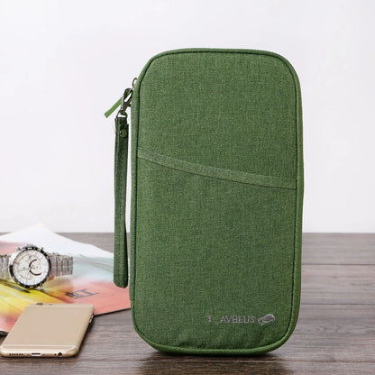 Family RFID Travel Passport Holder Bag