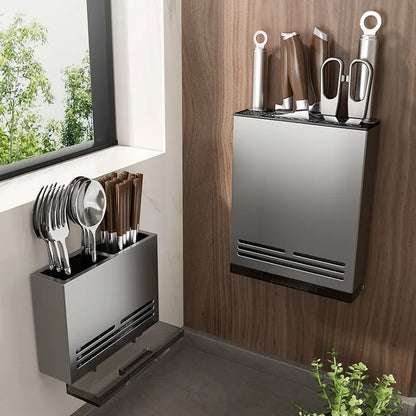 Wall-Mounted Kitchen Storage Rack