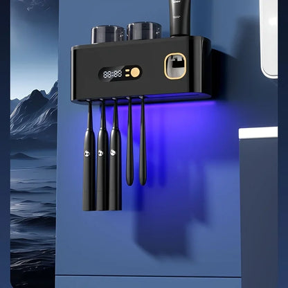 Smart Toothbrush Holder & Toothpaste Dispenser Station