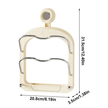 Wall-Mounted Pot Lid Organizer Rack
