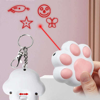 Rechargeable Paw Print Laser Cat Toy