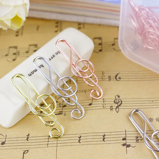 Music Note Paper Clip Set