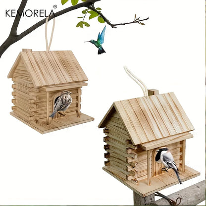 Natural Wooden Bird Nest Box