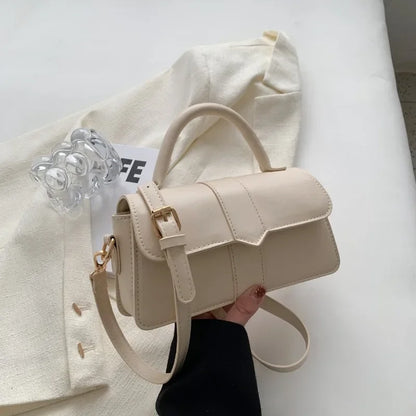 Vintage PU Leather Satchel Shoulder Bag
