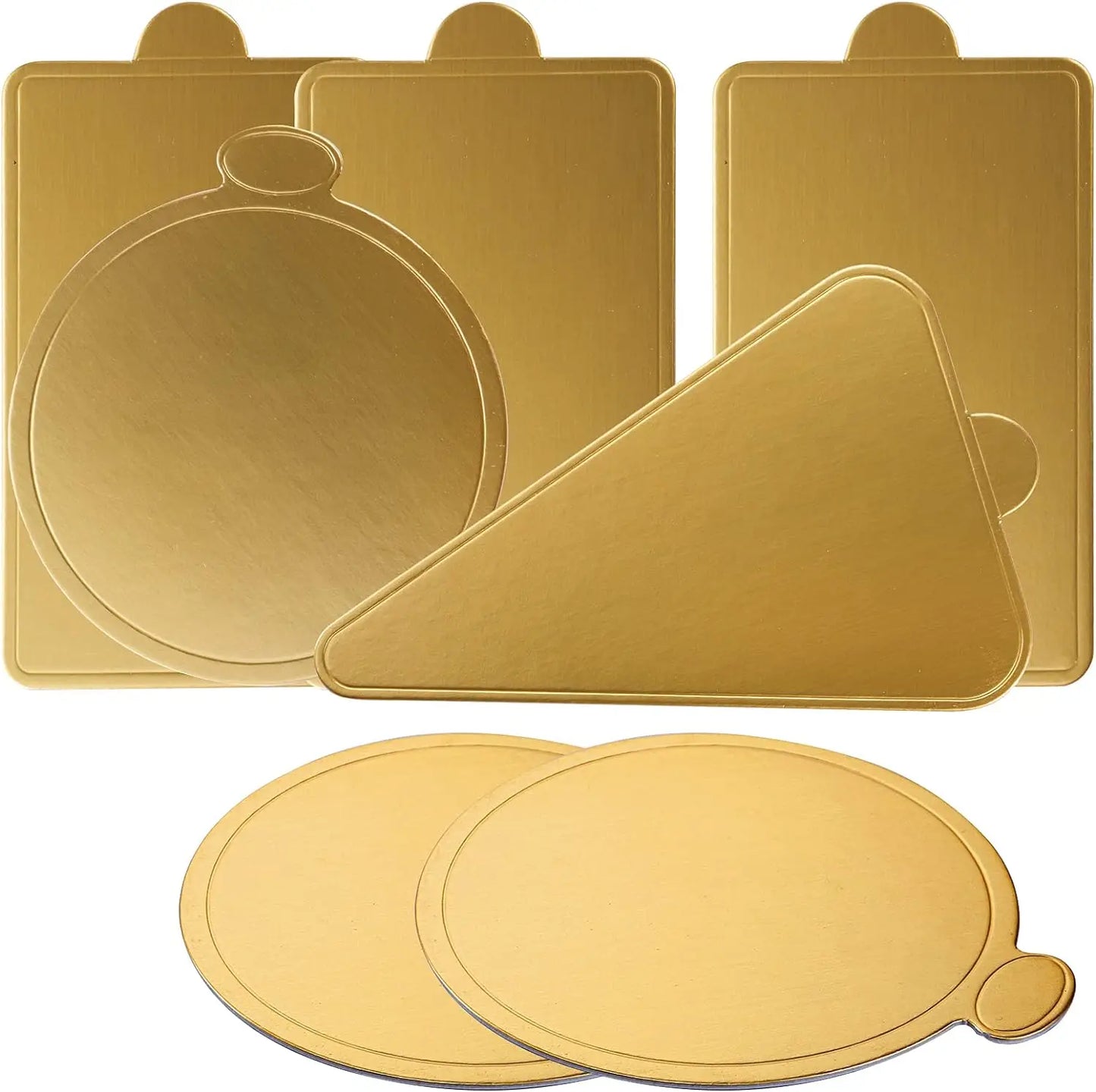 Golden Cake Base Disposable Dessert Boards